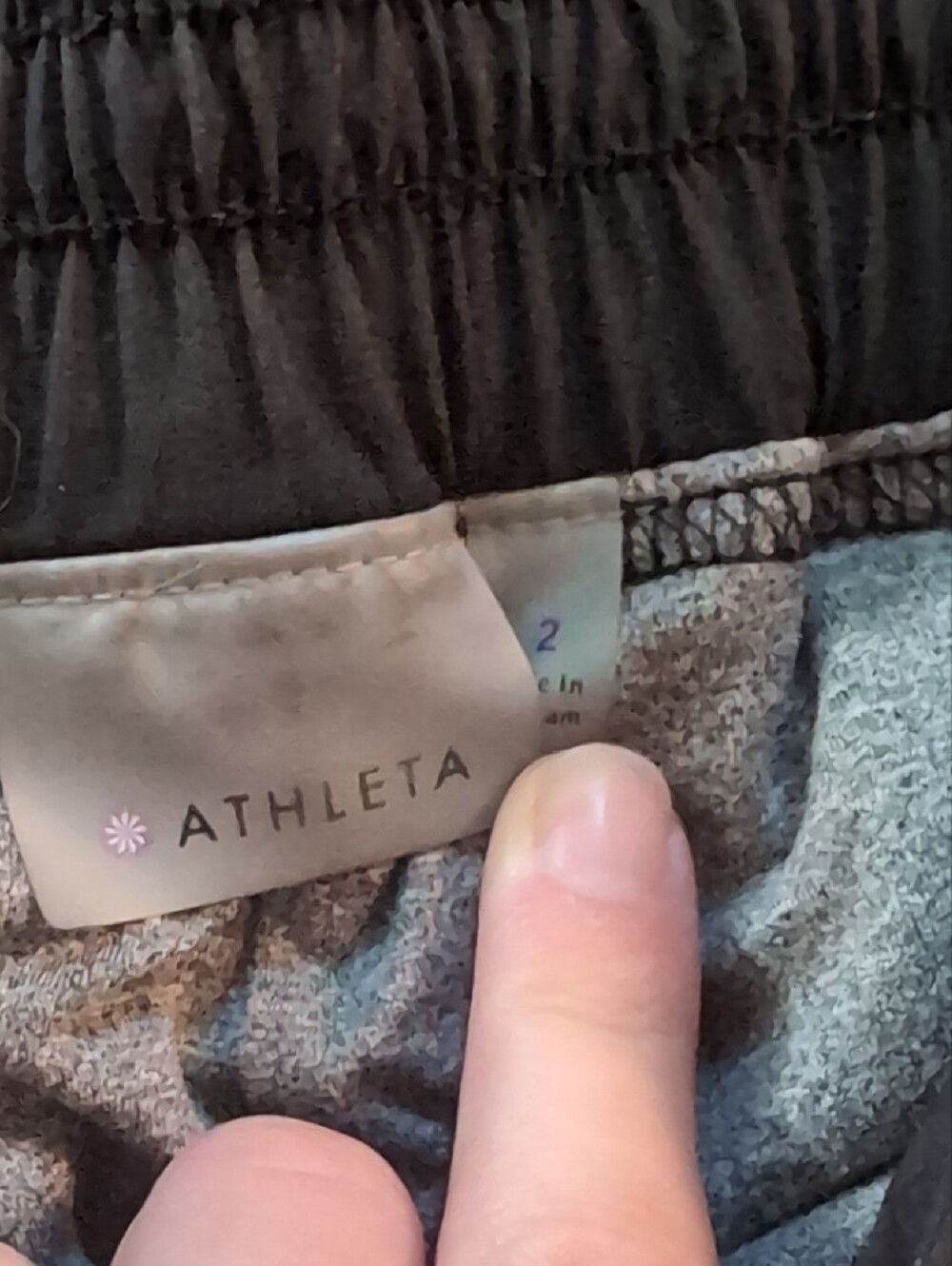 Athleta Black Track Pants with Side Gathering - Picture 2 of 4